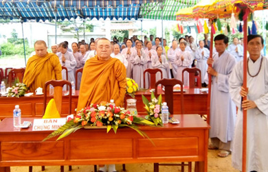 NPĐ Thiện Ân, xã Quảng Điền huyện Krông Ana tổ chức Đại lễ Phật Đản PL 2562