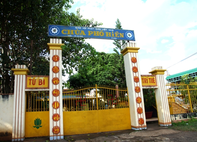 Đăk Lăk: Lịch sử Chùa Phổ Hiền tọa lạc tại Thành phố Buôn Ma Thuột.